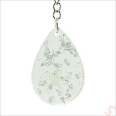 Epoksi Yıldızlı Anahtarlık, Gümüş - 10 Adet