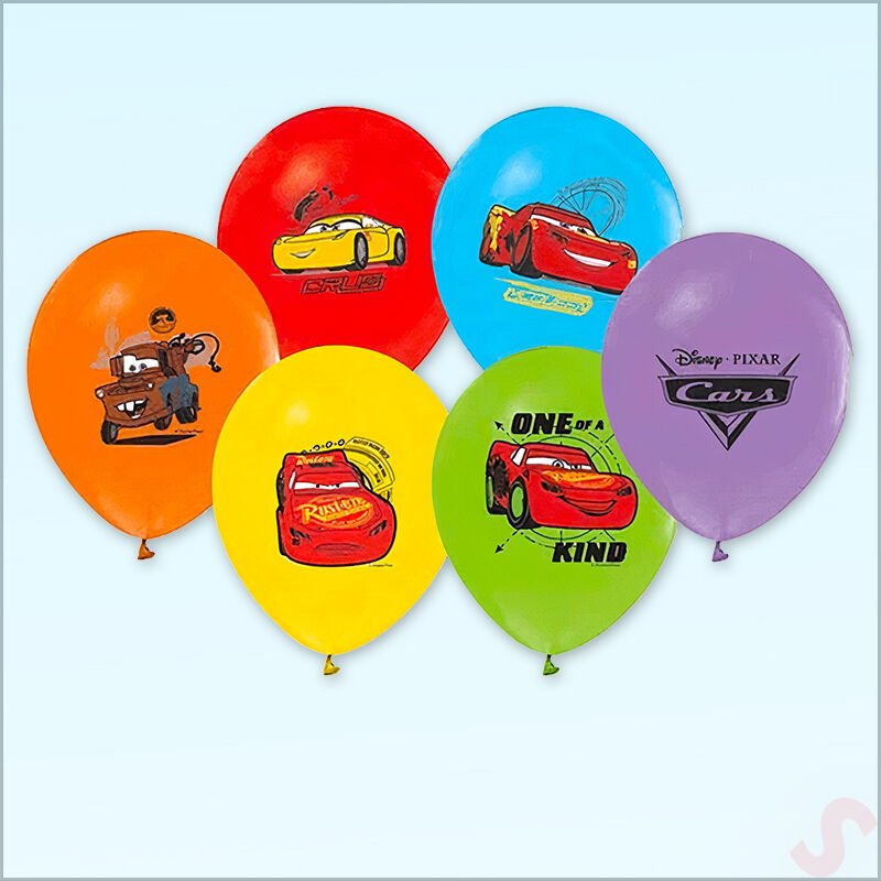 Cars Balon, 30 cm x 6 Adet