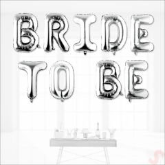 Bride To Be Folyo Balon, 40 cm - Gümüş