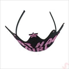 Birthday Girl Taç, Siyah - Pembe, 1 Adet