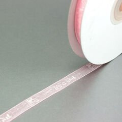 Organze Kurdele, Boy / Girl - 1,0 cm x 23 mt - Renk Seçenekli -