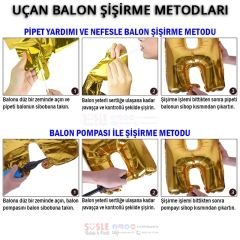 9 Rakam Ayaklı Folyo Balon, 65 cm - Gümüş