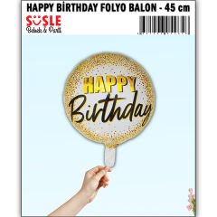 Happy Birthday Folyo Balon - 45cm