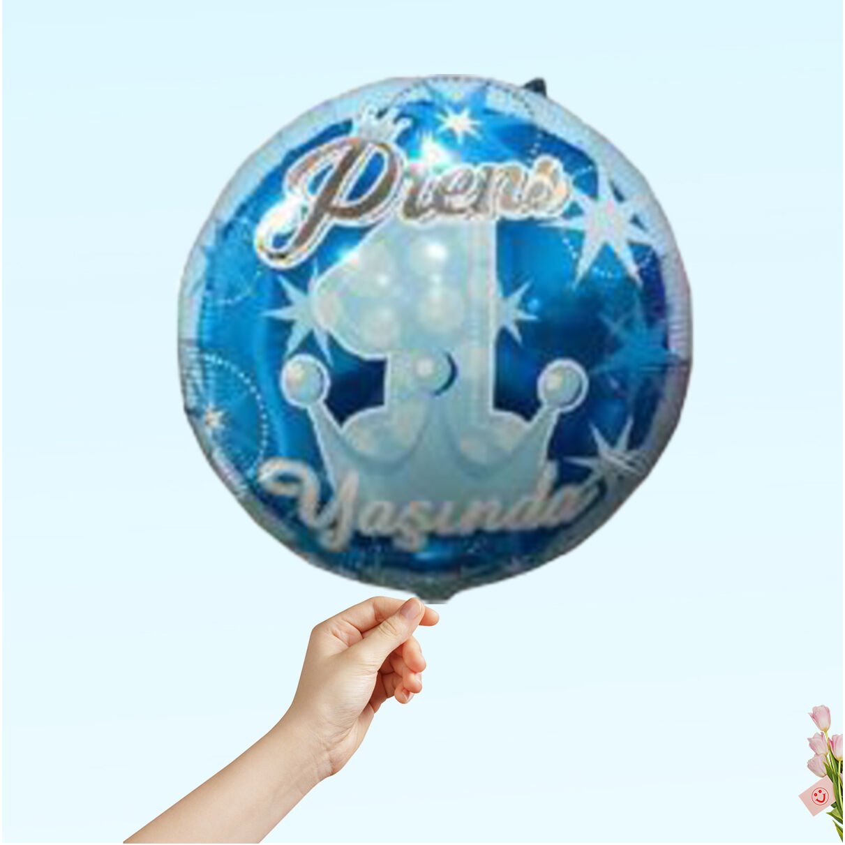 Prens 1 Yaşında Folyo Balon - 45cm