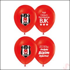 Beşiktaş Balon, 30cm x 6 Adet