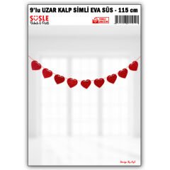 Kalp Uzar, Simli Eva SüS - 10cm x 115cm