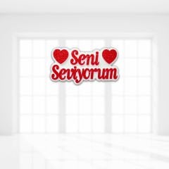 Seni Seviyorum Strafor Süs - 30cm x 17m