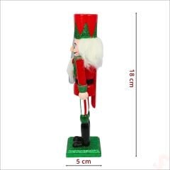 Kurşun Asker, Ahşap Fındıkkıran 18cm - Kılıçlı