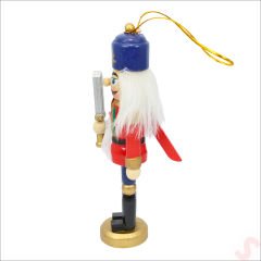 Kurşun Asker, Ahşap Fındıkkıran 13cm - Kılıçlı Kırmızı