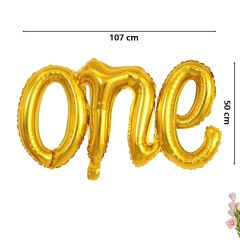 One Folyo Balon, 107 cm x 50 cm - Altın