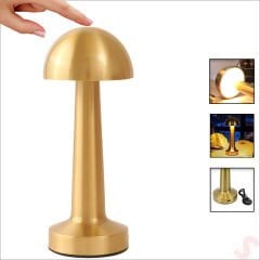 Şarjlı Dokunmatik Ayarlanabilir Renk Tonlu LED Masa Lambası - 22cm