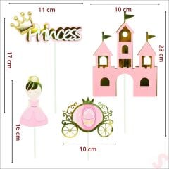 Prenses Pasta SüSü, 4'lü SET - Pembe