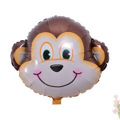 Safari Sevimli Hayvanlar 35 cm x 6 Adetli Folyo Balon Seti