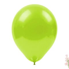 Metalik Parlak Balon, 30cm x 10 Adet - Açık Yeşil