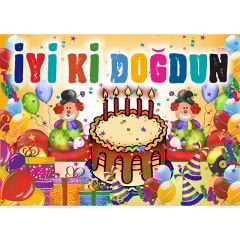 İyiki Doğdun Afiş - 70cm x 50cm