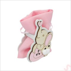 Ahşap Standlı 10cm x 8cm KESE, Fil Pembe - 1 Adet