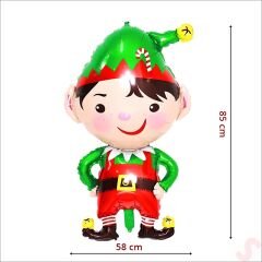 Noel Elf Folyo Balon 85cm x 58cm