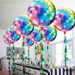 Disko Topu Folyo Balon, 50 cm - Rainbow