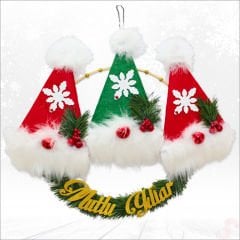 Yılbaşı Mutlu Yıllar 50cm Lüks Kapı Çelengi