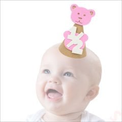 1/2 Yarım Yaş Kraft Külah Şapka - Pembe