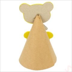 1/2 Yarım Yaş Kraft Külah Şapka - Altın