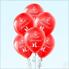 Benimle Evlenir misin? Pastel Balon, 30cm x 8 Adet