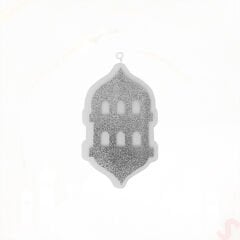 Ramazan Feneri Strafor SüS, 25cm x 15cm - Gümüş