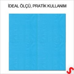 Mavi Peçete - 33cm x 33cm - 20 Adet