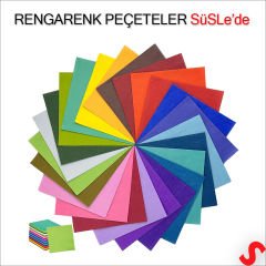 Siyah Peçete - 33cm x 33cm - 20 Adet