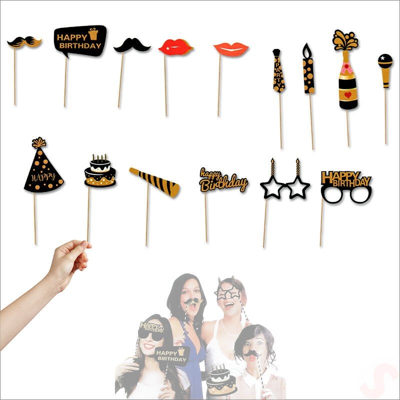 Happy Birthday Konuşma Balonu Seti, 15 Parça