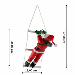 Merdivene Tırmanan Noel Baba - 57 cm