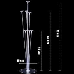 Balon Standı, 7 Çubuklu - 70 cm (Balonlar Hariç)