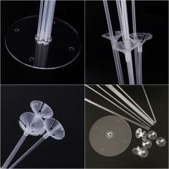 Balon Standı, 7 Çubuklu - 70 cm (Balonlar Hariç)