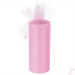 SüSLeme Tülü Grek Tül Rulo, 66 cm x 10 mt - Pembe