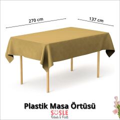 Masa Örtüsü 137cm x 270cm - Altın