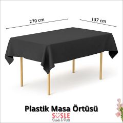 Masa Örtüsü 137cm x 270cm - Siyah