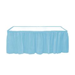 Masa Eteği, Plastik, 75 cm x 426 cm, Mavi