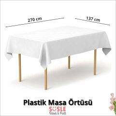 Masa Örtüsü 137cm x 270cm - Beyaz