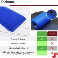 SüSLeme Tülü Grek Tül, 2 mt en x 1 mt uzunluk - Lacivert