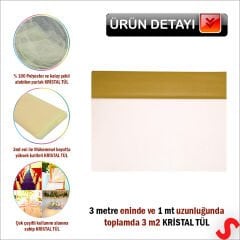 SüSLeme Tülü Kristal Tül, 3 mt en x 1 mt uzunluk - Altın