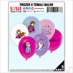 Frozen II Balon, 30cm x 6 Adet