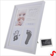 Bebek El ve Ayak İzli Resim Çerçevesi, 27cm x 22cm
