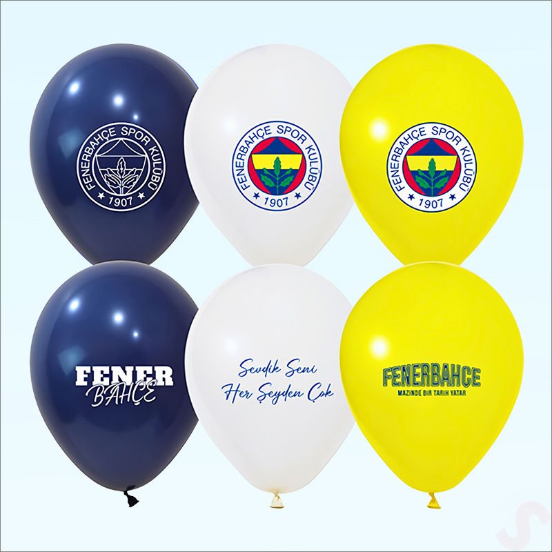 Fenerbahçe Lisanslı Balon, 30cm x 5 Adet