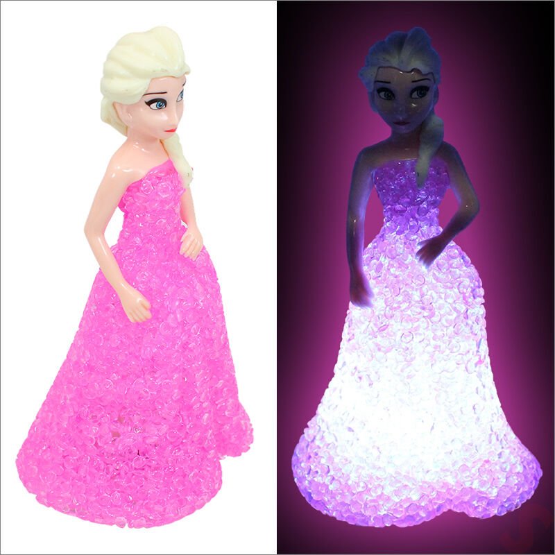 Frozen Renk Değiştiren Led Işıklı Lamba 16x9cm - Pembe,1 Adet