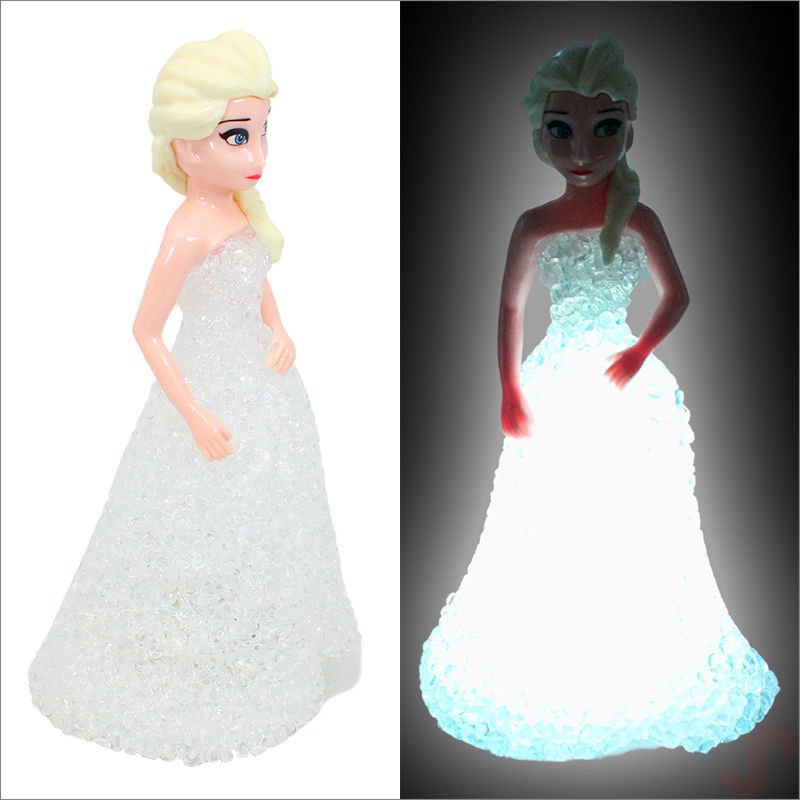 Frozen Renk Değiştiren Led Işıklı Lamba 16x9cm - Beyaz,1 Adet