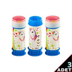 Unicorn Rainbow Köpük Baloncuk - 3 Adet