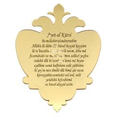 Ayna Pleksi Ayet-el Kürsi - Altın