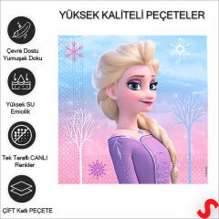 Frozen 2 Wind Spirit Peçete - 33cm x 33cm - 20 Adet