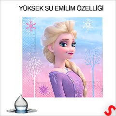 Frozen 2 Wind Spirit Peçete - 33cm x 33cm - 20 Adet