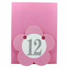 1-12 Ay Simli Foto Banner, 3,00 mt, Pembe